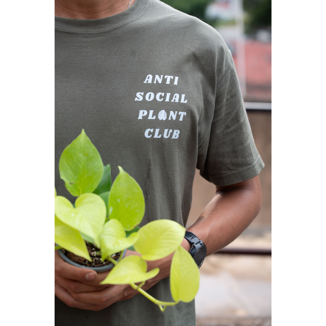 Playera Club Anti Social de Plantas Verde