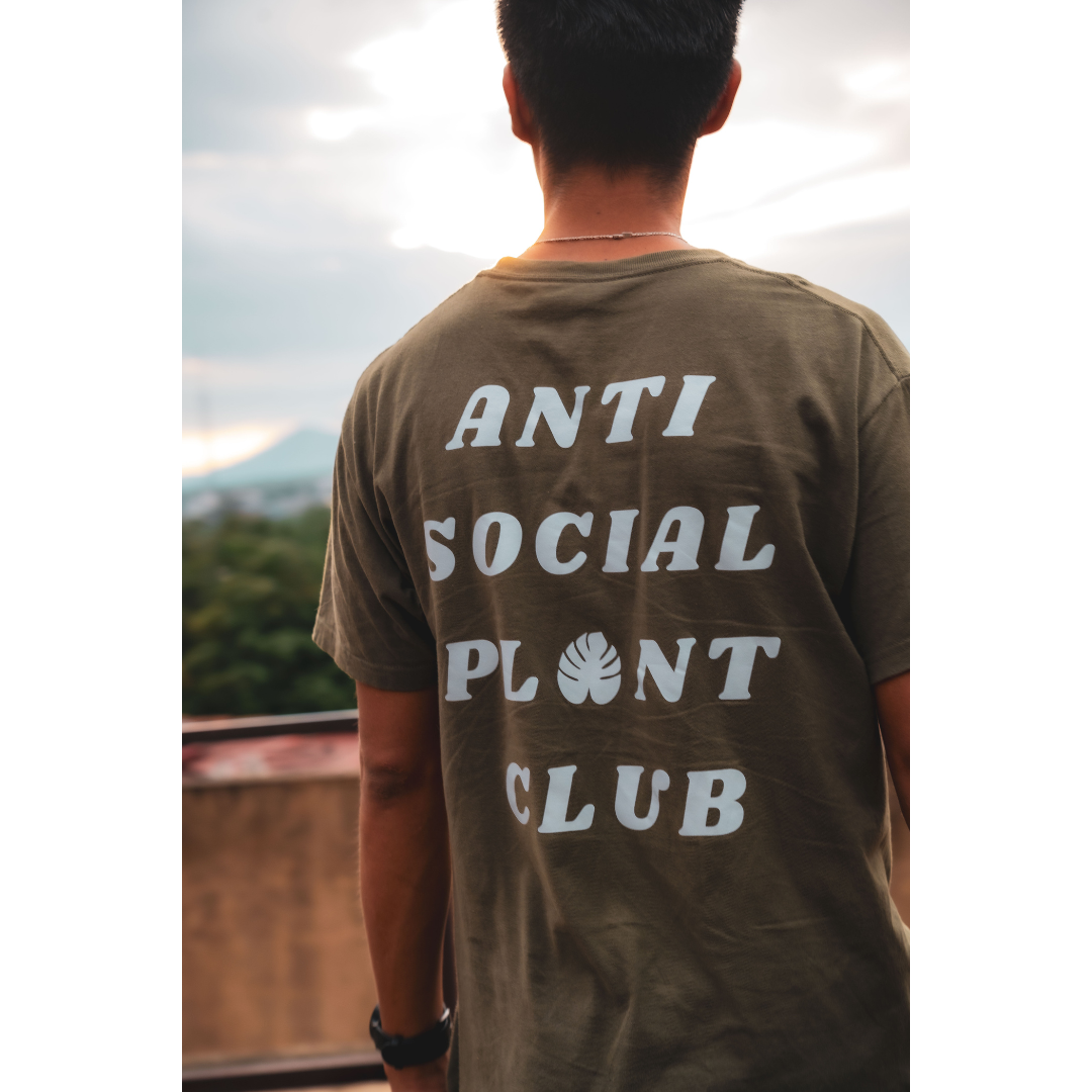 Playera Club Anti Social de Plantas Verde