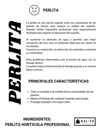 Perlita Hortícola Expandida | Mejora de Drenaje y Aireación para Sustratos y Propagación