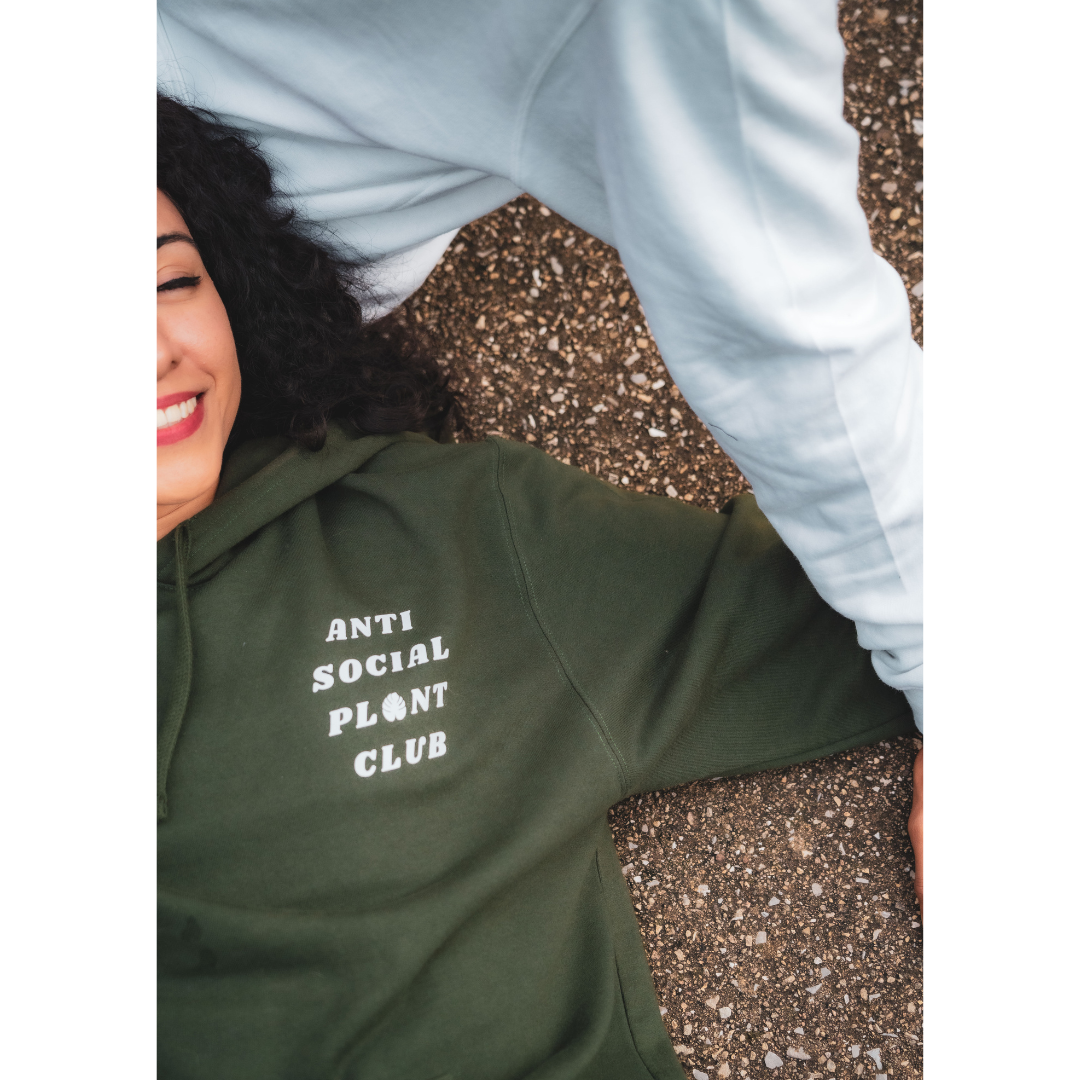 Hoodie Club Anti Social de Plantas Verde